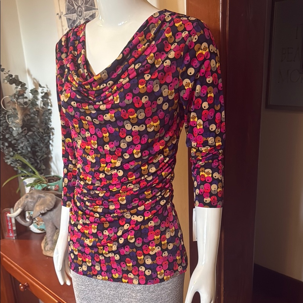 NWT Style&Co size small Colorful Floral Print Top